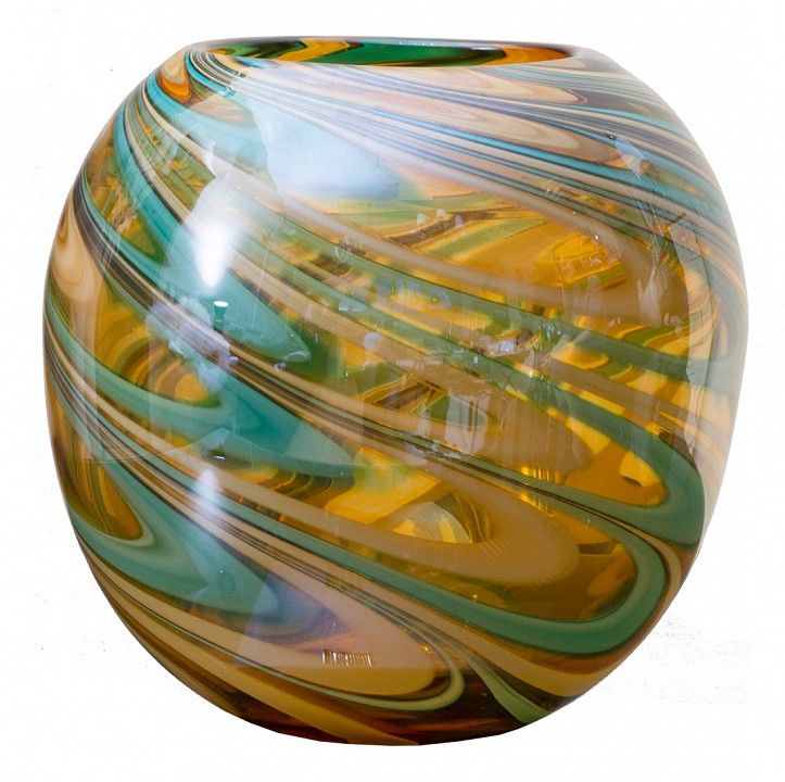 hj360-25-g3 ваза стеклянная (цветная) h23d26