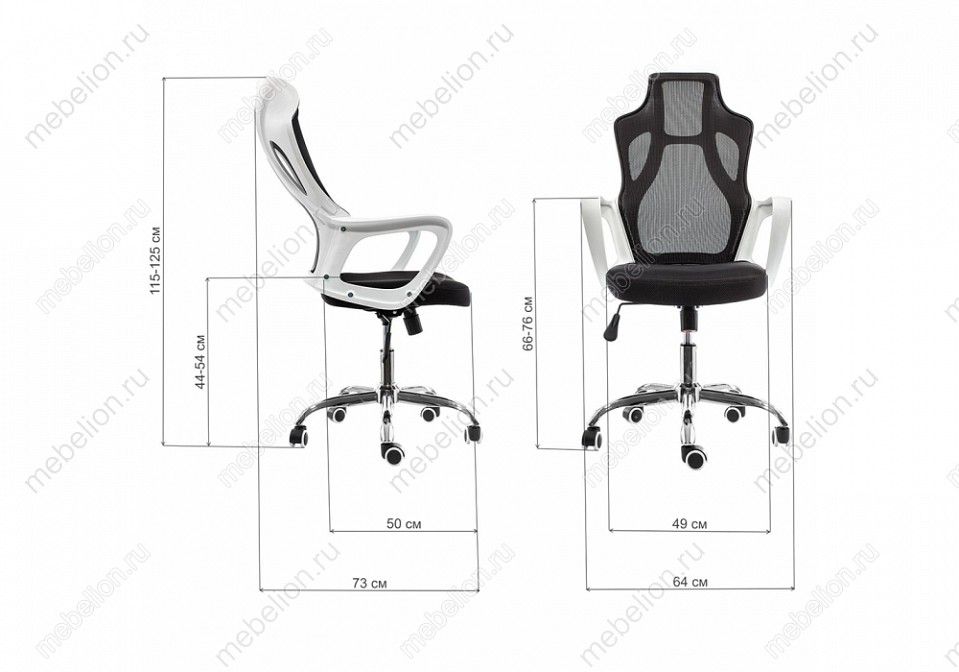 компьютерное кресло local белое / черное