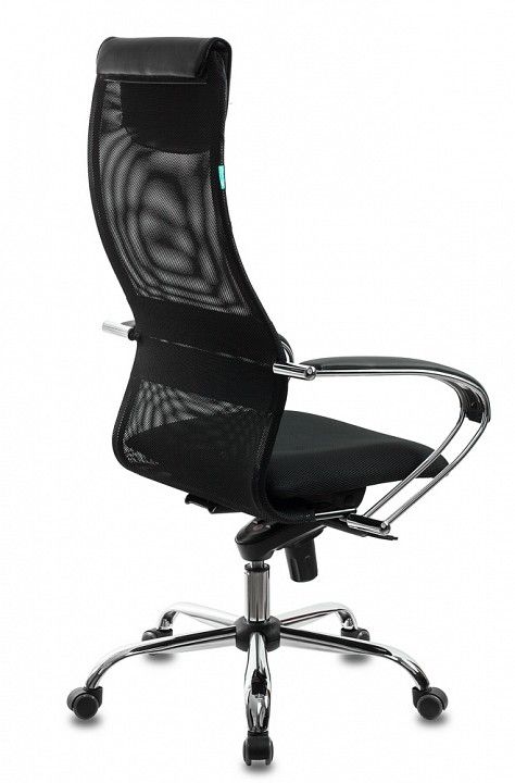 кресло руководителя бюрократ ch-609sl/black спинка сетка черный tw-01 tw-11 искусст.кожа/ткань крест