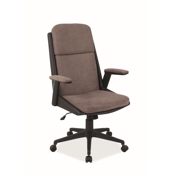 кресло компьютерное signal q333 (коричневый - черный экокожа)
