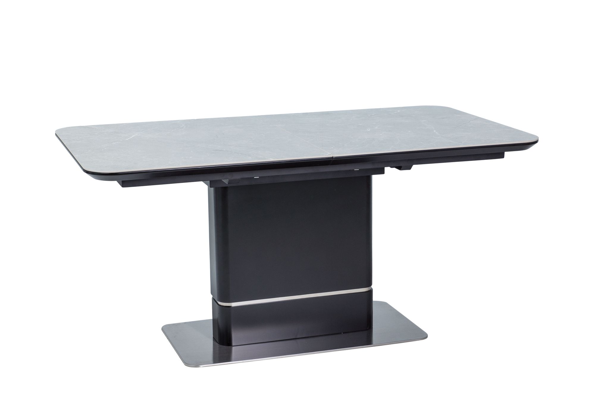 стол раскладной signal pallas ceramic, эффект мрамора, 160(210)x90