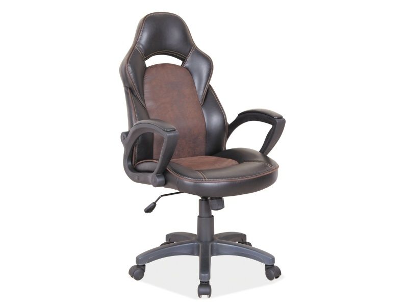 компьютерное кресло signal q-115, черный - коричневый