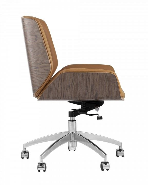 кресло офисное topchairs crown, коричневое