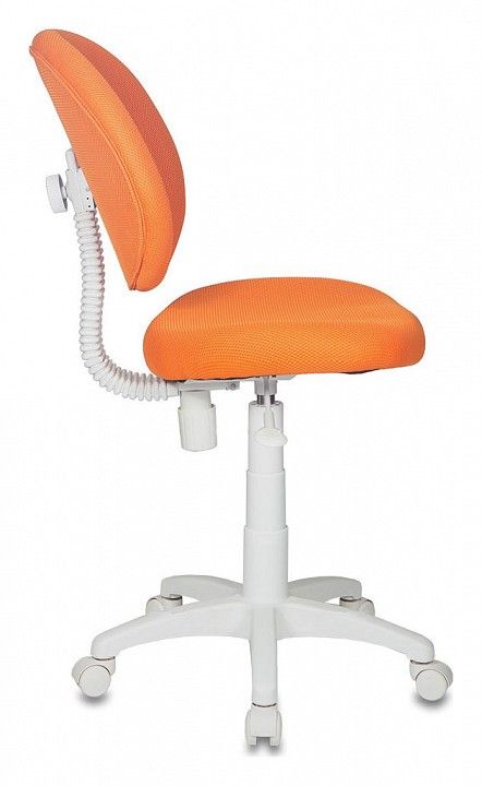 кресло детское бюрократ kd-w6/tw-96-1 оранжевый tw-96-1 (пластик белый)