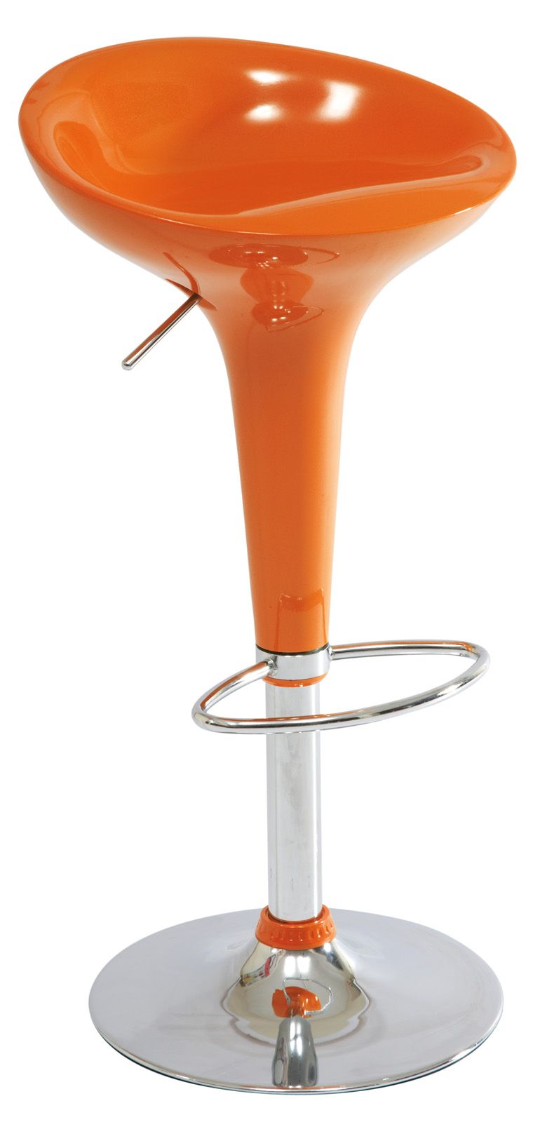 стул барный signal a148 (оранжевый - хром)