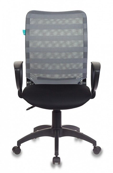 кресло бюрократ ch-599axsn/32g/tw-11 спинка сетка серый tw-32k03 сиденье черный tw-11