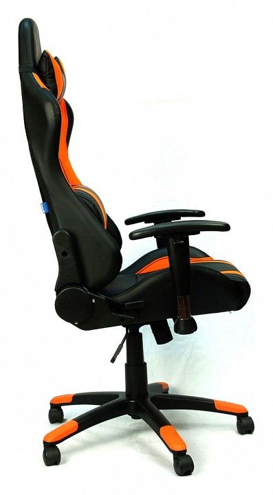 кресло everprof lotus s2 экокожа оранжевый (ep-lotus s2 eco black/orange)
