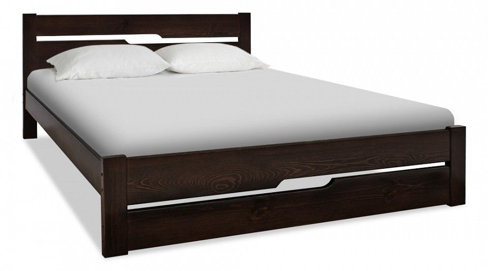 кровать деревянная андерсен каштан  90х200