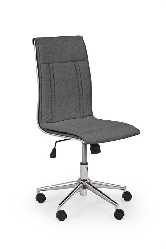 кресло компьютерное halmar porto 3 (ткань - темно-серый)