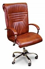 Кресло компьютерное  Премьер  коричневый-виски-двухтонка