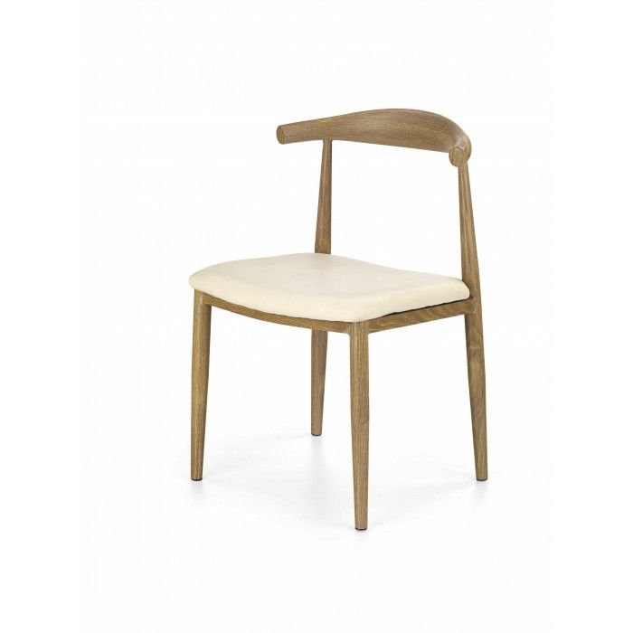 стул halmar k221 (дуб медовый - кремовый)