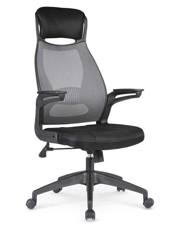 компьютерное кресло halmar solaris, черный - серый