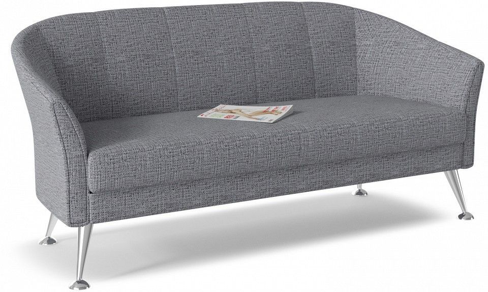 диван офисный зара gray серый рогожка