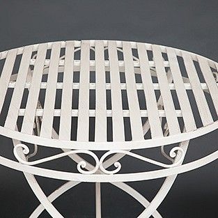комплект (стол + 2 стула) secret de maison palladio (mod. pl08-8668/8669) металл, стол: 70х74,5см, стул: 45х40,5х94см, белый антик (antique
