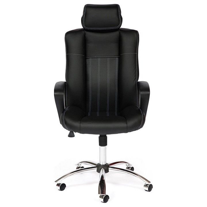 компьютерное кресло oxford хром кож/зам, коричневый/коричневый перфорированный, 36-36/36-36/06 (id:  )