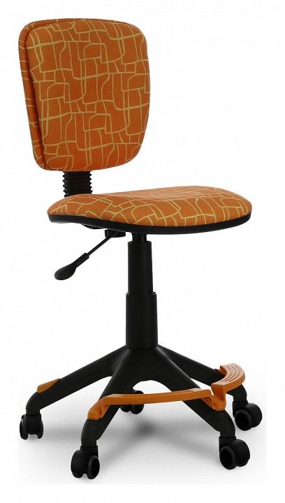 кресло детское бюрократ ch-204-f/giraffe подставка для ног оранжевый жираф