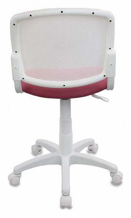 кресло детское бюрократ ch-w296nx/26-31 спинка сетка белый tw-15 сиденье розовый 26-31
