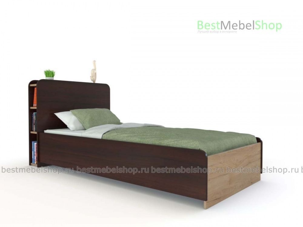 кровать с полками инсайд-1 bms
