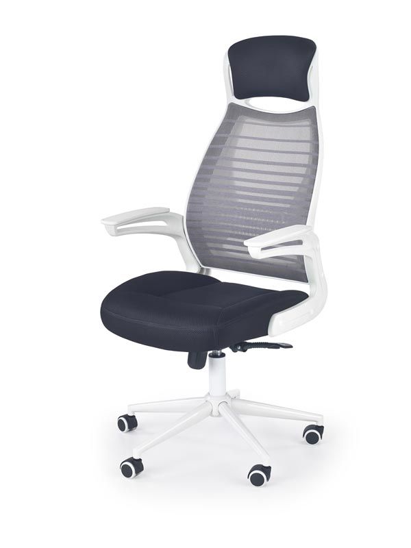 компьютерное кресло halmar franklin, черный - серый