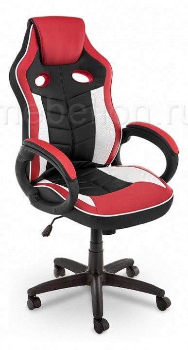 компьютерное кресло anis красное/белое/черное