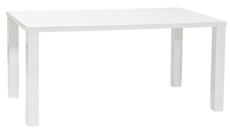 стол обеденный signal montego (белый - лакированный)