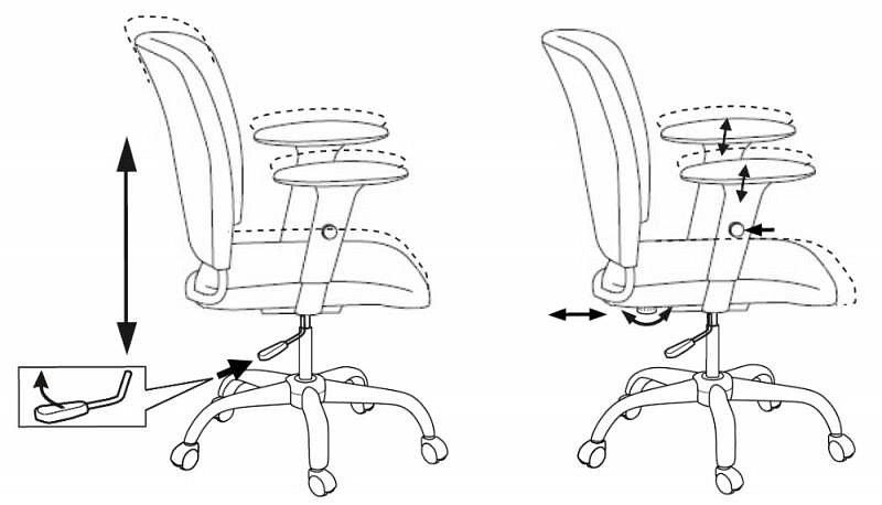 кресло бюрократ ch-323axsn/g спинка динамичная поддержка серый 26-25 крестовина хром