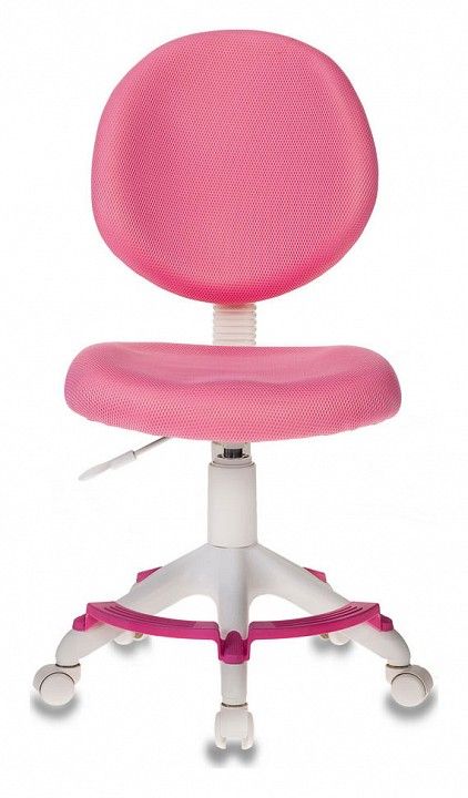 кресло детское бюрократ kd-w6-f/tw-13a розовый (пластик белый)