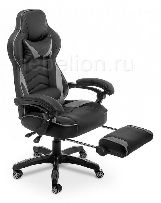 компьютерное кресло stimul черное/темно-серое