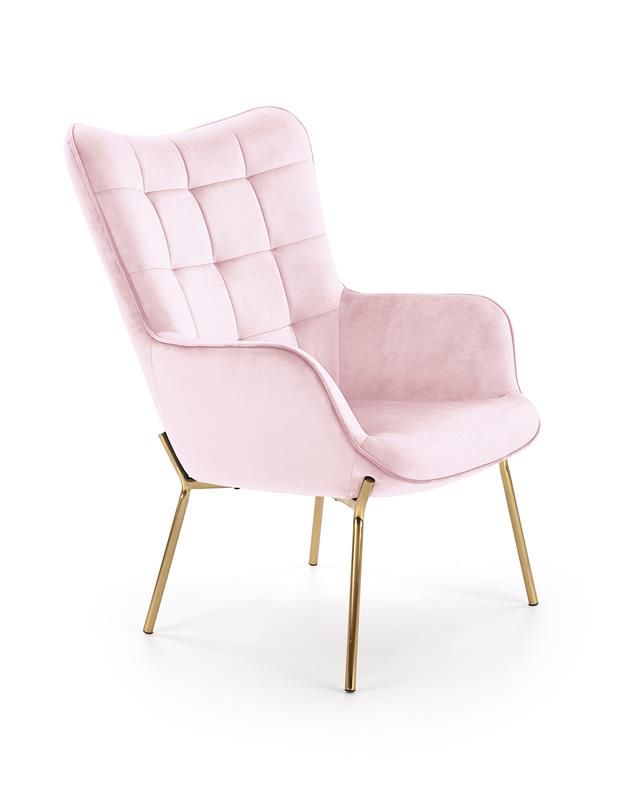 кресло halmar castel 2, розовый