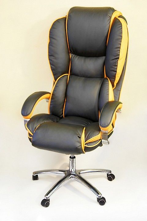 кресло компьютерное  барон ххl кв-12-131112-0401-0432 черно-оранжевый