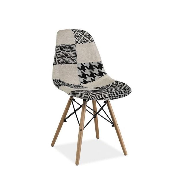 krzeslo simon b buk/patchwork