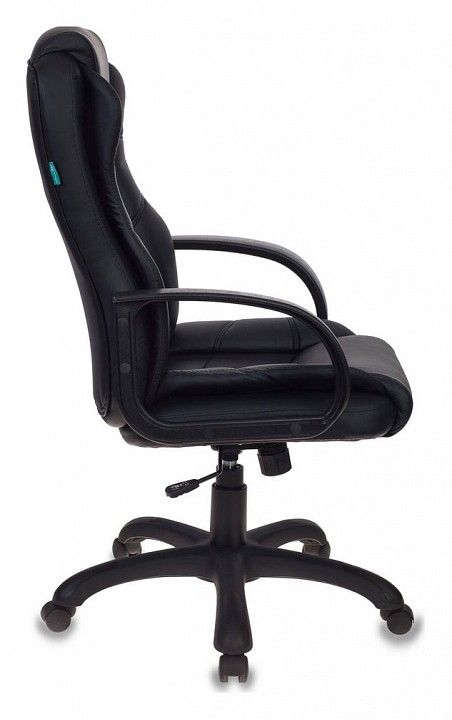 кресло руководителя бюрократ ch-839/black черный пегас искусственная кожа