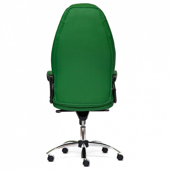 компьютерное кресло boss люкс (хром) кож/зам, коричневый/коричневый перфорированный, 36-36/36-36/06