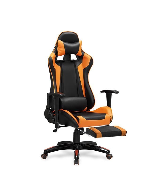 кресло компьютерное halmar defender 2 (экокожа - черно-оранжевый)