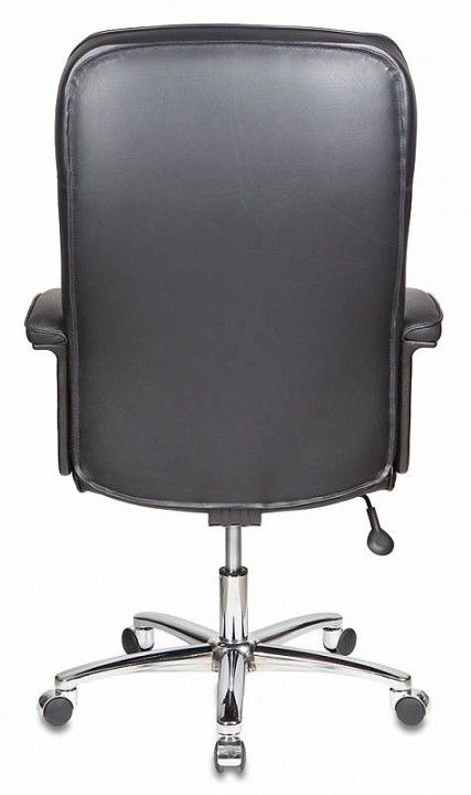 кресло руководителя бюрократ t-9908axsn-ab черный кожа крестовина хром  ()