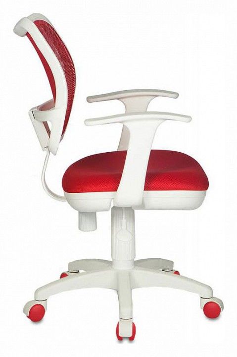 кресло бюрократ ch-w797/r/tw-97n спинка сетка красный сиденье красный tw-97n (пластик белый) (847178)