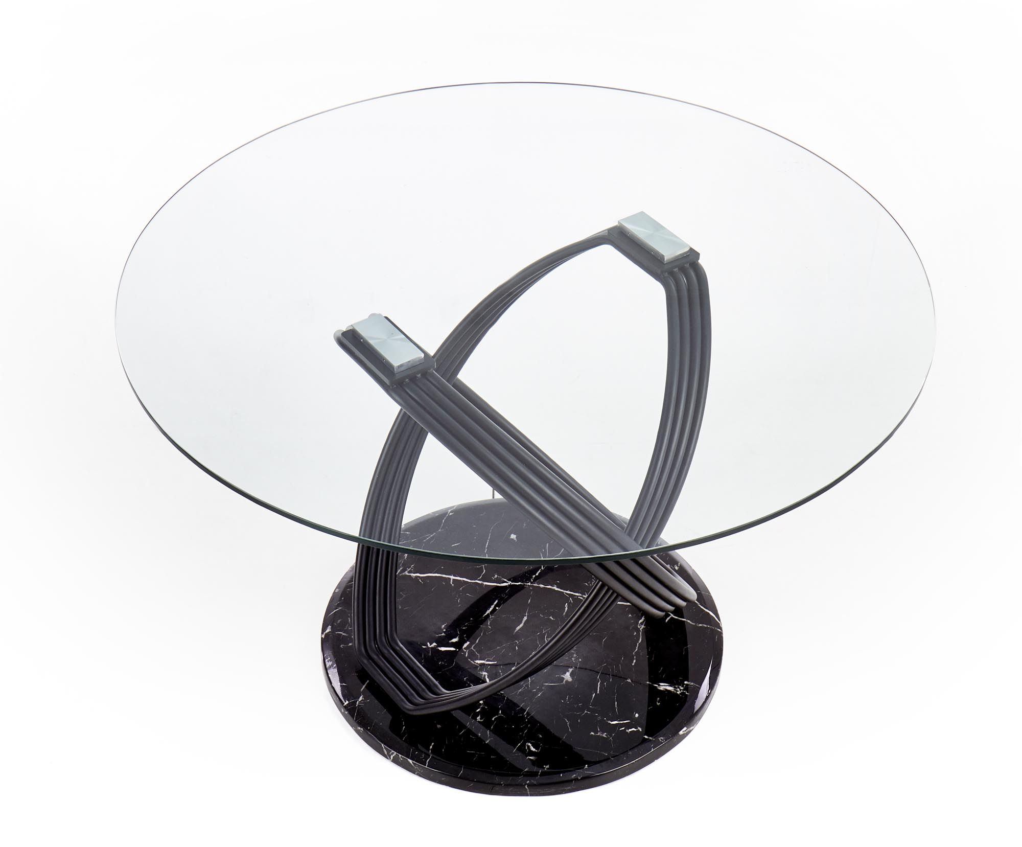 стол круглый halmar optico, прозрачный