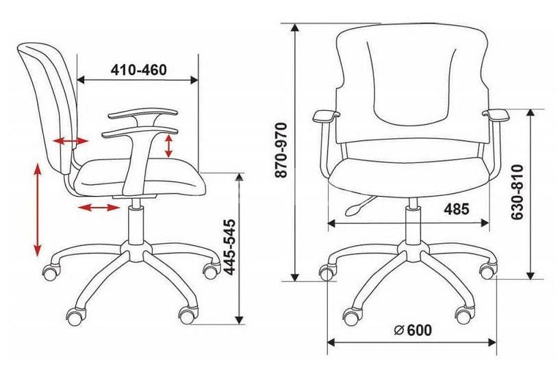 кресло бюрократ ch-323axsn/g спинка динамичная поддержка серый 26-25 крестовина хром