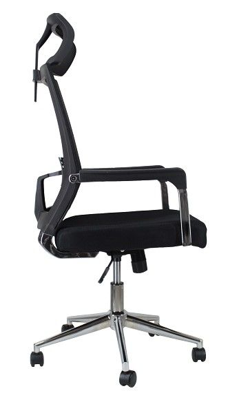 кресло ctk-xh-6125 ch bl (черный пластик) black (черная сетка)