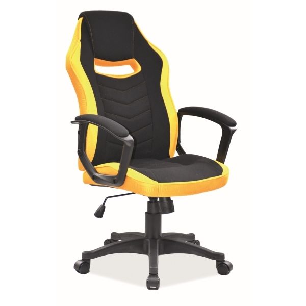 компьютерное кресло signal camaro, черный - желтый