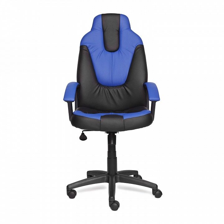 компьютерное кресло neo (2) [кож/зам, черный/синий, 36-6/36-39] id -