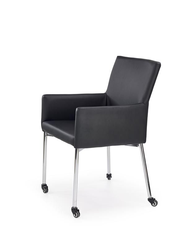 k256 krzeslo na kolkach czarne (2p=2szt)