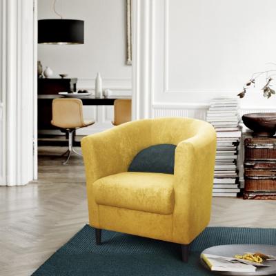 Кресло AGAT (Агат) жёлтое (ткань Bolton 10 + подушка Bolton 19)