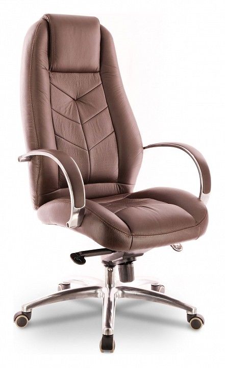 кресло everprof drift lux m кожа коричневый (ep-drift al leather brown)