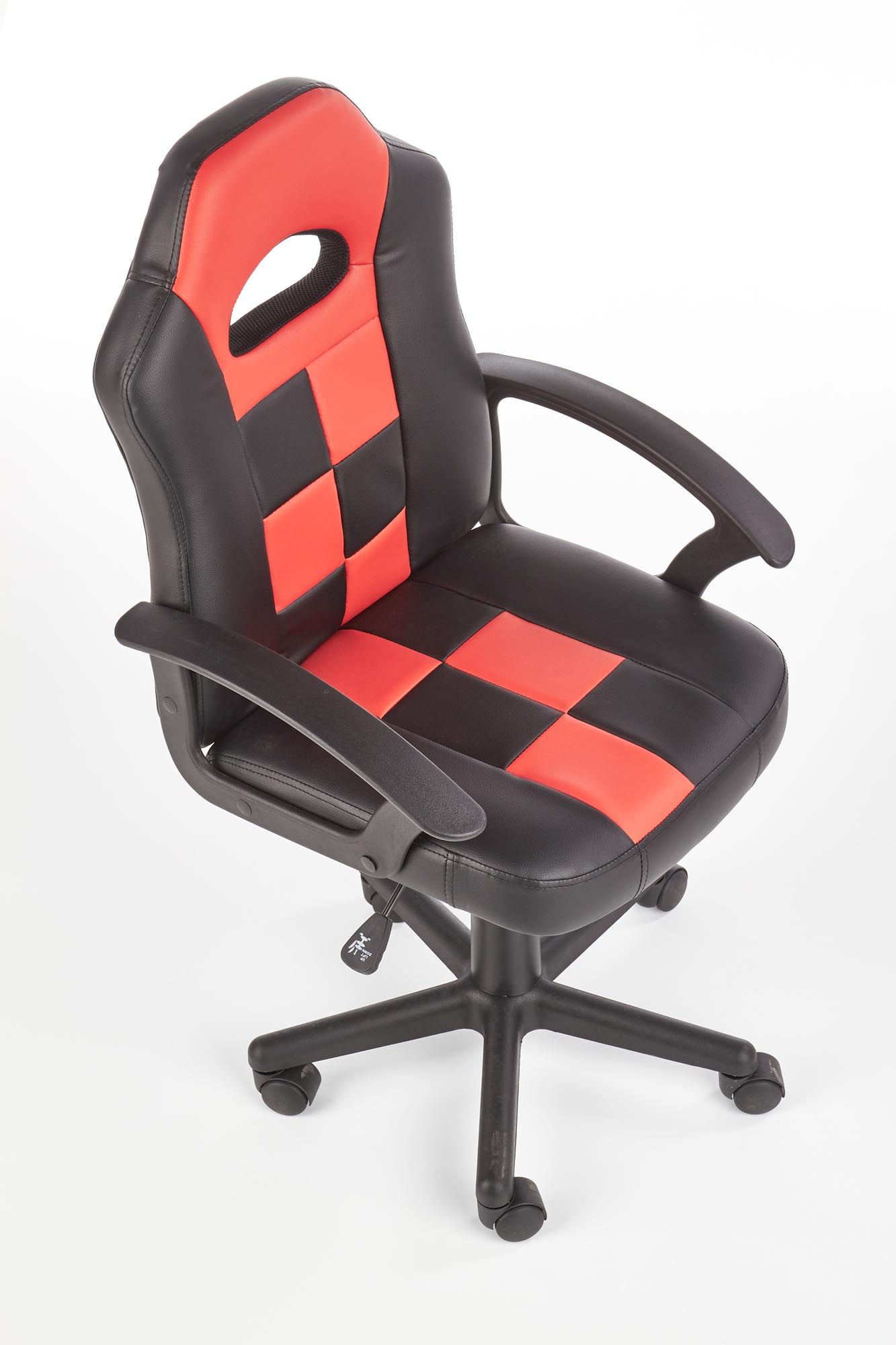компьютерное кресло halmar storm, черный - красный