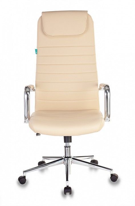кресло руководителя бюрократ kb-9n/eco/or-12 бежевый сиденье бежевый искусственная кожа крестовина