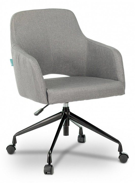 кресло бюрократ ch-380/grey серый крестовина металл