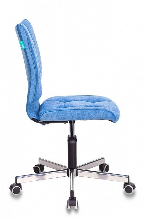 кресло бюрократ ch-330m/velv86 голубой velvet 86 крестовина металл