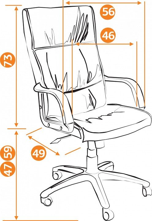 компьютерное кресло davos кож/зам, коричневый, 2 tone (id:  )