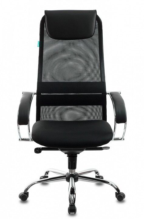 кресло руководителя бюрократ ch-609sl/black спинка сетка черный tw-01 tw-11 искусст.кожа/ткань крест